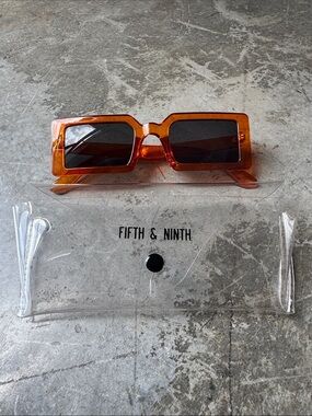 FIFTH & NINTH Amber Rectangular Sunglasses